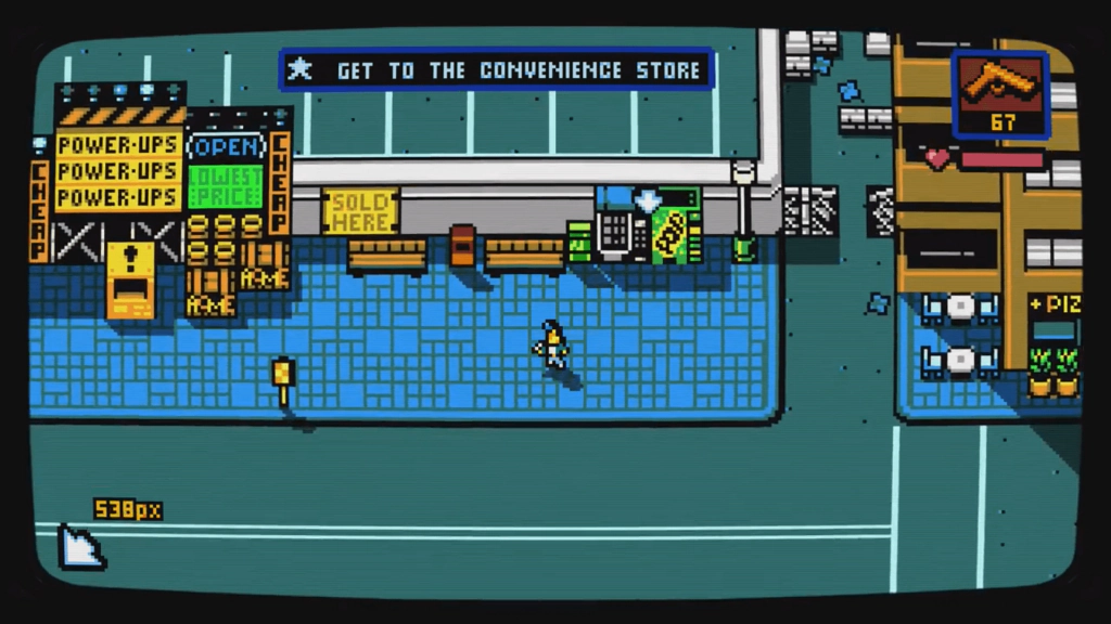 Retro City Rampage (2012) геймлей на улице