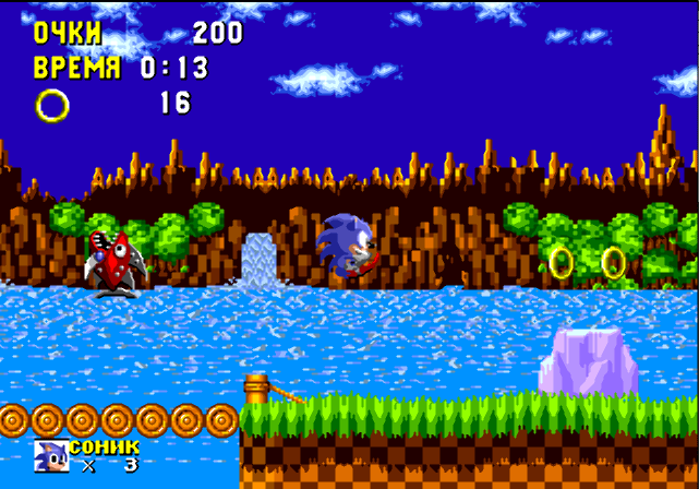 Sonic the Hedgehog на sega 